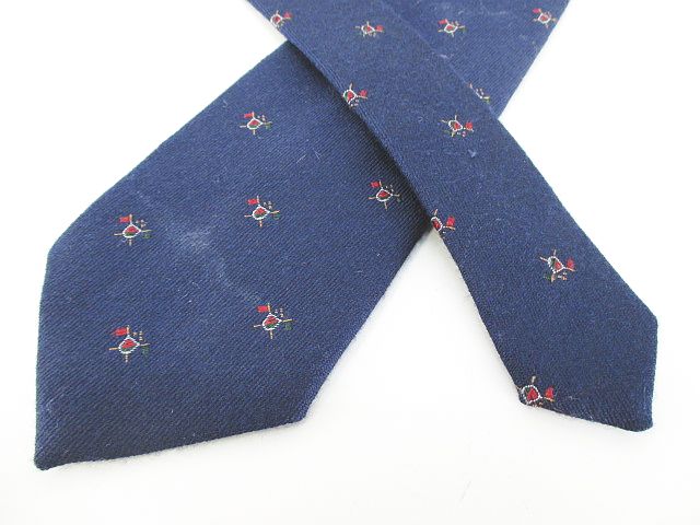 Ralph Lauren ラルフローレン ネクタイ ネイビー系 ストライプ レジ