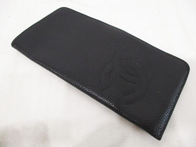 シャネル CHANEL メガネケース キャビアスキン ココマーク CC 黒 シャネル CHANEL メガネケース キャビアスキン ココマーク CC 黒