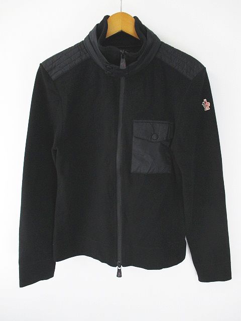 モンクレール MONCLER フリースジャケット M 黒系 ブラック イタリア製 