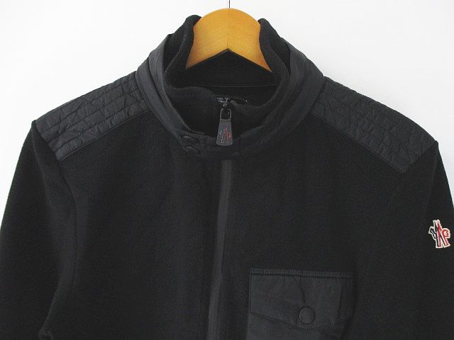 モンクレール MONCLER フリースジャケット M 黒系 ブラック イタリア製 