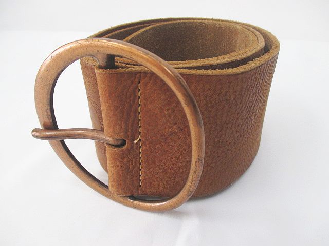 ディーゼル DIESEL 太ベルト レザー 革 ターコイズ スタッズ 型押し 90  