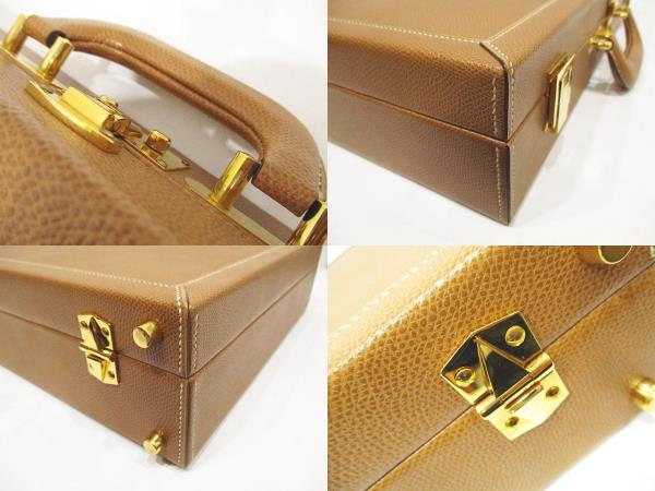 エルメス HERMES アタッシュケース ベージュ系 ビジネスバッグ