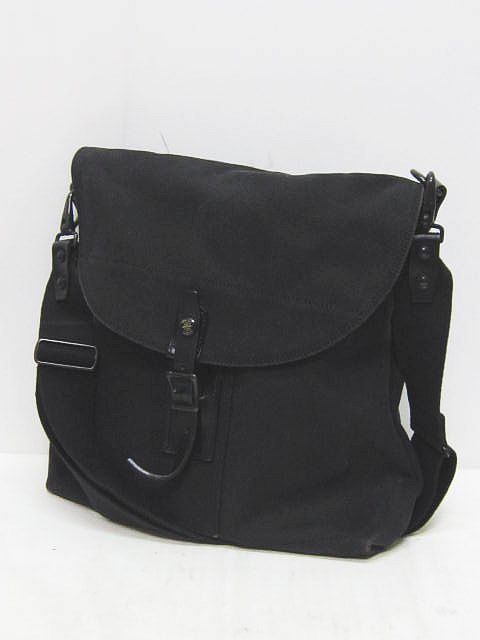 ポーター PORTER ショルダー バッグ ブラック 黒 キャンバス地 日本製 