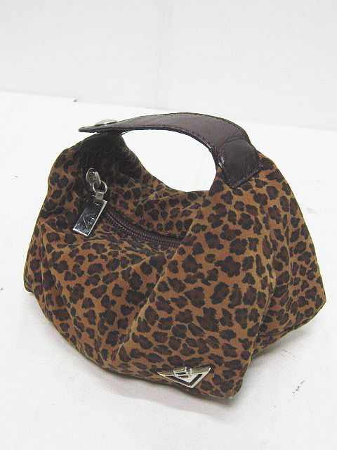 ボッテガヴェネタ BOTTEGA VENETA ポーチ ハンドル付き レオパード  