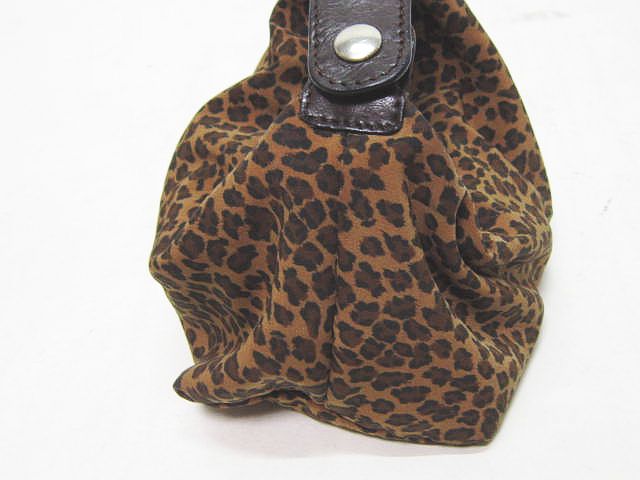 ボッテガ ヴェネタ レオパード 豹柄 ミニ リストレット ポーチ ブラウン茶色 ボッテガ ヴェネタ レオパード 豹柄 ミニ リストレット ポーチ