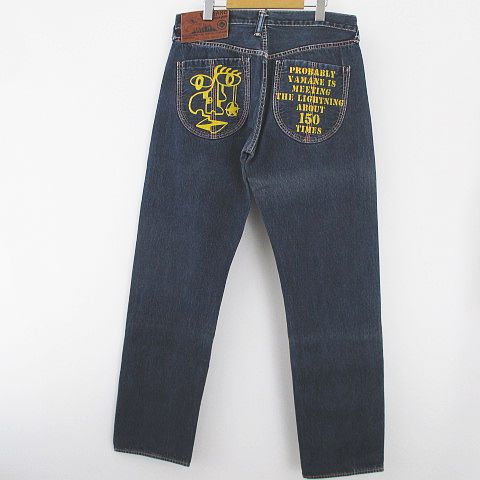 エヴィス EVISU yamane 1960 デニム パンツ ジーンズ ボタン
