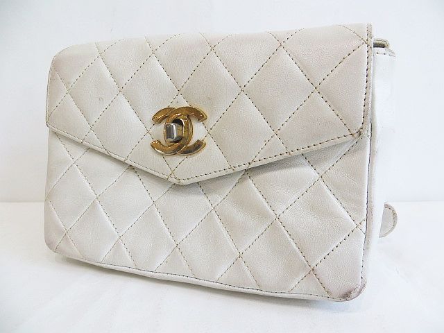 シャネル CHANEL ラムスキン マトラッセ ウエストポーチ ウエスト 