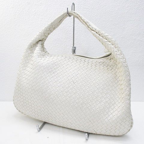 ボッテガヴェネタ BOTTEGA VENETA イントレチャート ショルダーバッグ バッグ レザー レディース ホワイト系 【中古】 ボッテガヴェネタ BOTTEGA VENETA ワンショルダー バッグ イントレ