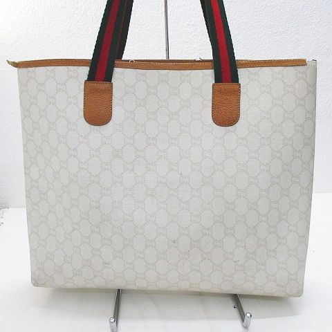 グッチ GUCCI オールドグッチ シェリーライン トートバッグ GG柄  