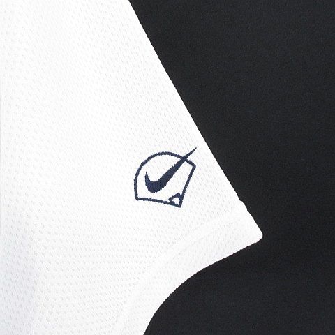 NIKE 刺繍ロゴ ナイロンエナメルベースボールシャツ Lサイズ白160cm新品 シュプリーム SUPREME x ナイキ NIKE 19AW Leather Baseball
