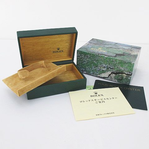 ロレックス ROLEX 外箱 内箱 冊子 腕時計入れ 純正 付属品 緑系  