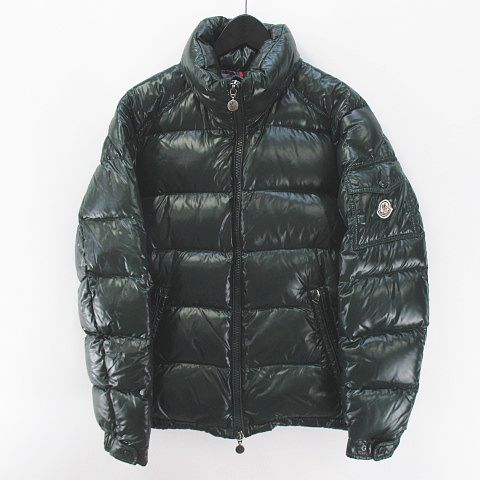 良品 MONCLER MAYA ダウンパーカー ダウンジャケット 緑 オリーブグリーン Moncler Mayaショートダウンジャケット