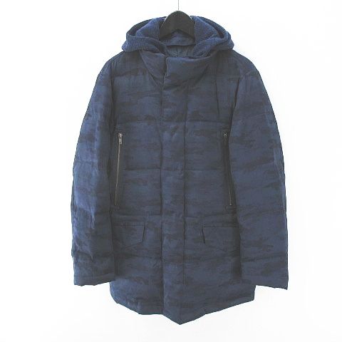 ランバンオンブルー LANVIN en Bleu 迷彩柄 ダウンジャケット コート  