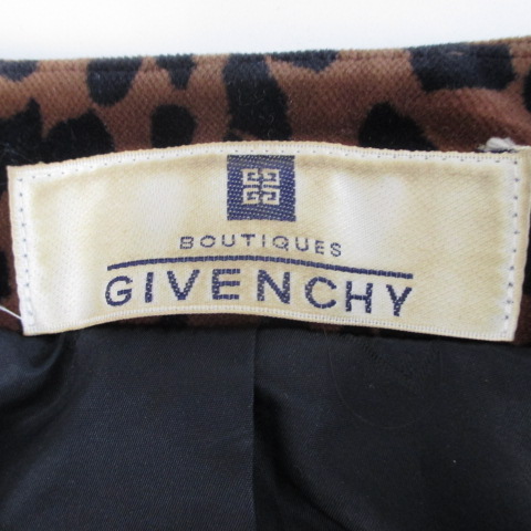 ジバンシィ GIVENCHY 長袖 ノーカラージャケット 42 ブラウン 茶