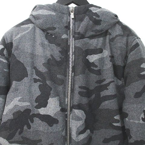 モンクレール MONCLER gamme bleu ガムブルー 迷彩柄 ウール ダウン