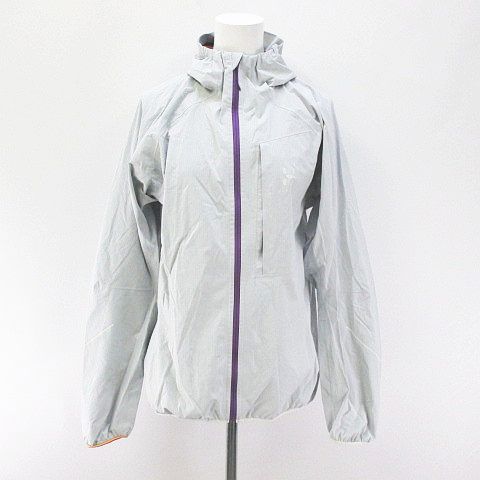 ホグロフス HAGLOFS チェック柄 ジャケット マウンテンパーカー M 灰系 