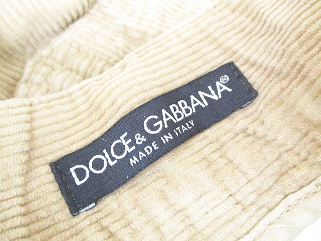 ドルチェ&ガッバーナ ドルガバ DOLCE&GABBANA ロング丈 コーデュロイ