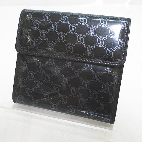 セリーヌ CELINE Wホック財布 財布 三つ折り財布 マカダム柄 m 