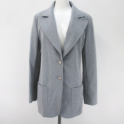 シャネル CHANEL 98P テーラード ジャケット 40 グレー 灰系 