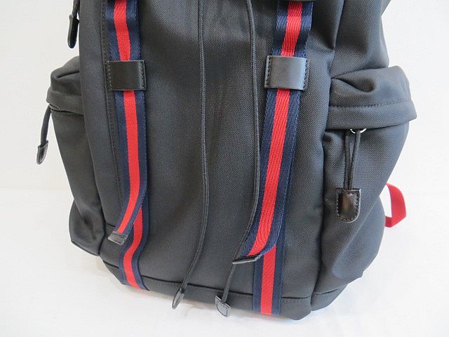 グッチ GUCCI テクノ キャンバス バックパック 429037 黒系 グッチ GUCCI テクノ キャンバス バックパック 429037 黒系