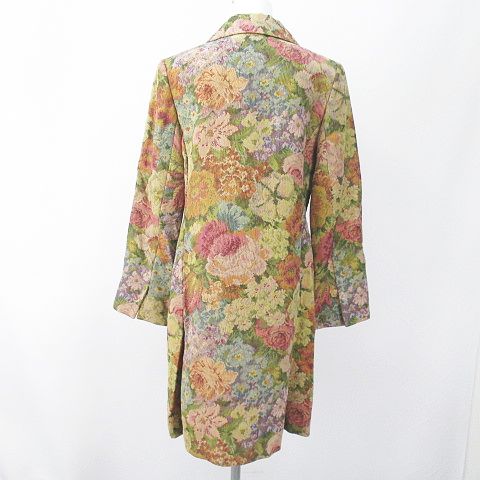 シンクビー Think Bee! マルチカバー なつき ゴブラン織 花柄 フリンジ