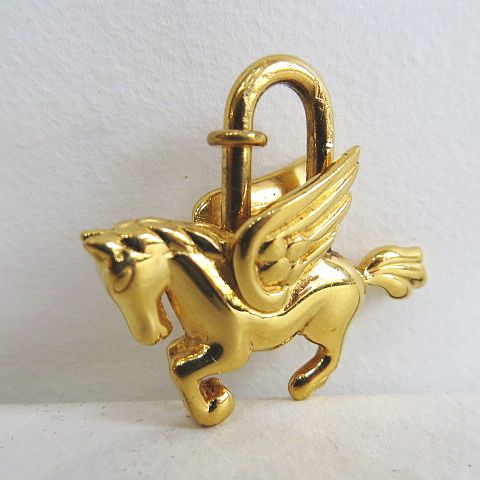 エルメス HERMES ペガサスカデナ ゴールドカラー 小物 ネックレス