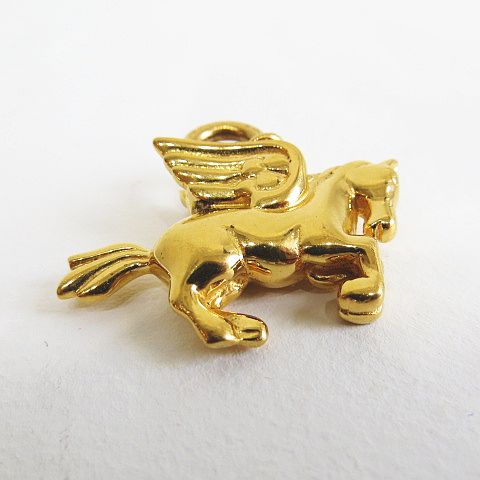 エルメス HERMES ペガサスカデナ ゴールドカラー 小物 ネックレス