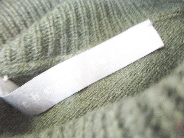 セオリーリュクス theory luxe 長袖 ニット セーター タートル 38 緑  