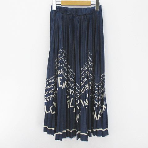 ヴァレンティノ ヴァレンチノ VALENTINO ロング丈 ロゴプリーツ  