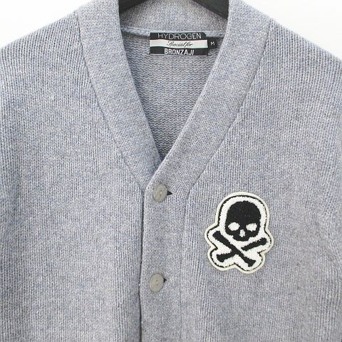 ハイドロゲン HYDROGEN BRONZAJI ブロンザージ 長袖 カーディガン M 