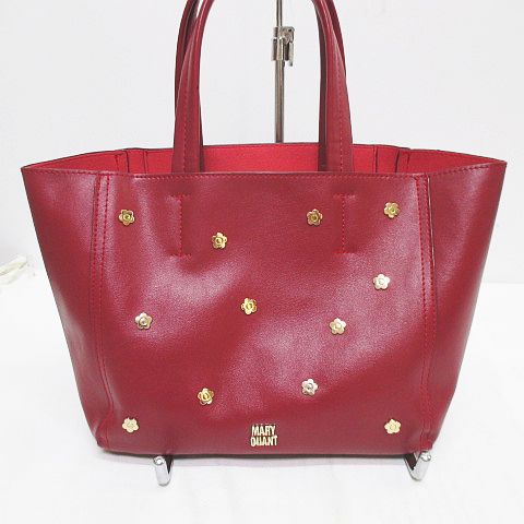 マリークワント MARY QUANT トートバッグ フラワースタッズ ロゴ