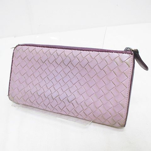 Bottega Veneta 長財布 ラベンダー イントレチャート BOTTEGA VENETA ボッテガヴェネタ 財布 イントレチャート 長財布