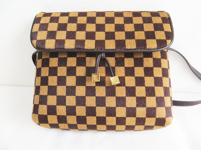 ルイヴィトン LOUIS VUITTON ダミエ ソバージュ ガゼル M92130 ハラコ 