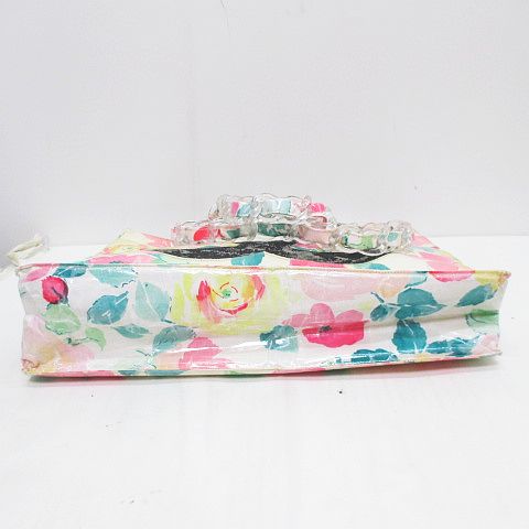 CHANEL シャネル　花柄　ビニールトート　ショルダー　バッグ シャネル CHANEL トートバッグ 白 ピンク マルチ 花柄