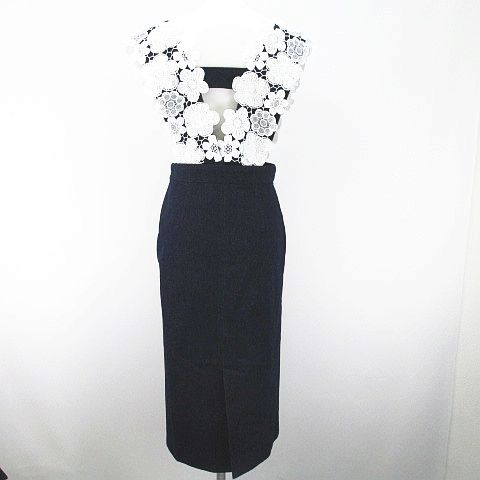 未使用品 チェスティ Chesty デニム 2Way ジャンパースカート 立体  