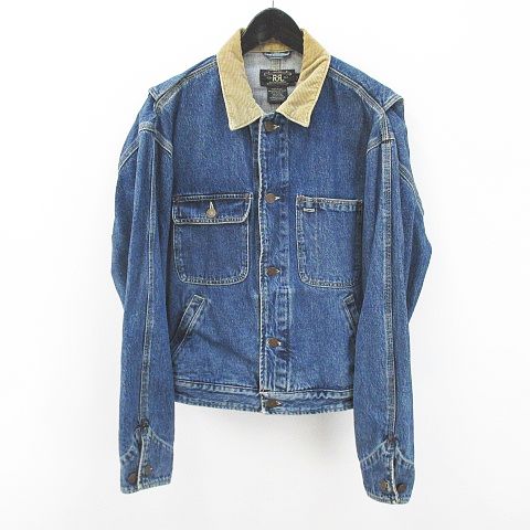 ダブルアールエル RRL ジージャン デニムジャケット S 紺系 ネイビー 