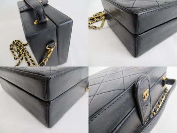 シャネル CHANEL ボックス チェーン ショルダー マトラッセ 箱型 