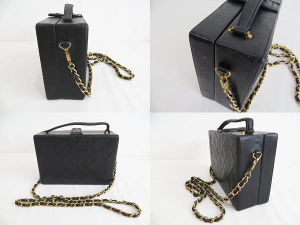 シャネル CHANEL ボックス チェーン ショルダー マトラッセ 箱型 