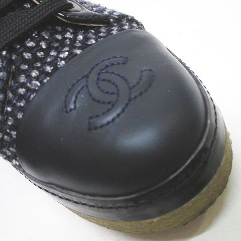 シャネル CHANEL レースアップシューズ 15A G30362 ココマーク