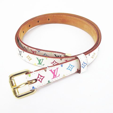 ルイヴィトン LOUIS VUITTON 細ベルト モノグラム マルチカラー M9272Y  