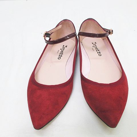 レペット Repetto ストラップシューズ ポインテッドトゥ コンビ