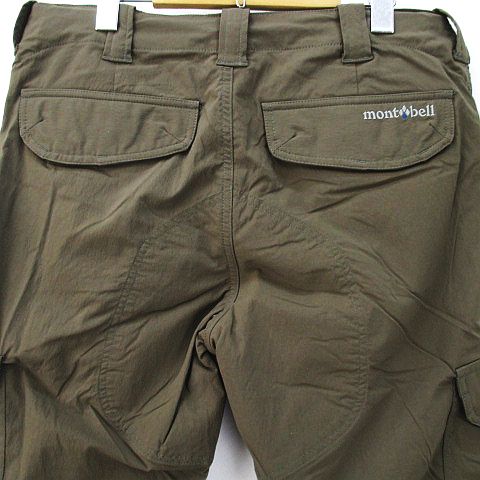 モンベル Montbell ロング カーゴパンツ L カーキ系 グリーン 緑
