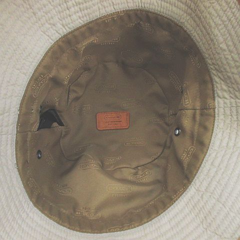 COACH コーチ ハット バケットハット 帽子 ベージュ系 S/XS