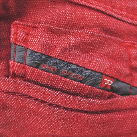 ディーゼル DIESEL IAKOP デニム パンツ ジーンズ ボタンフライ 32 赤
