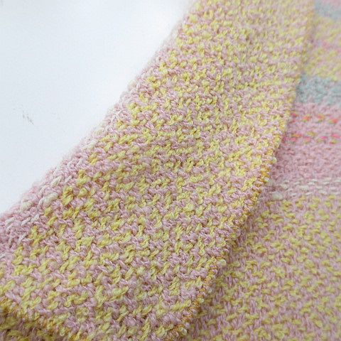 シャネル CHANEL P14945V08265 00C ボーダー 半袖 膝丈 ワンピース 38  