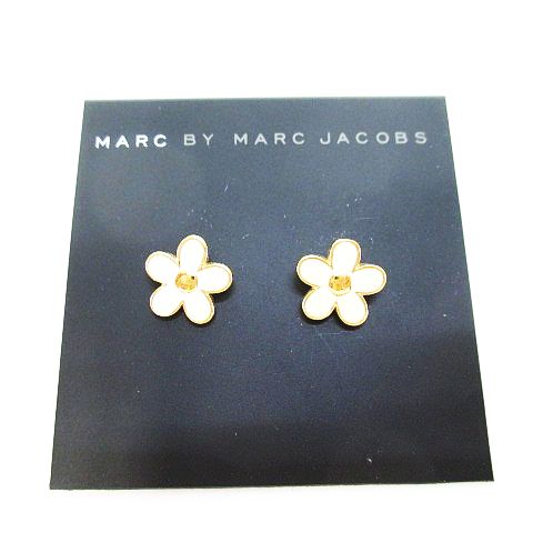 マークバイマークジェイコブス Marc By Marc Jacobs フラワーモチーフ デイジー スタッド ピアス ホワイト 白系 ゴールド系 キャッチ アクセサリー レディース 077 202008080129 ベクトルパーク