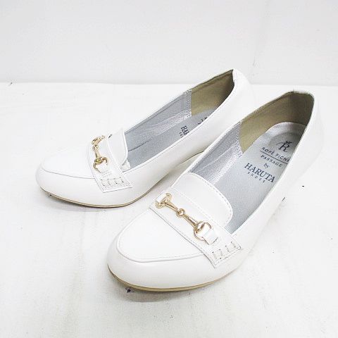 ロペピクニック Rope Picnic Haruta ヒールローファー ビット 37 ホワイト 白 レディース 077 ベクトルパーク