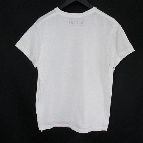 レディー ガガ Lady Gaga 半袖 プリントTシャツ カットソー S ホワイト