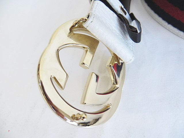 グッチ GUCCI シェリーライン GGロゴ114876 レザーベルト