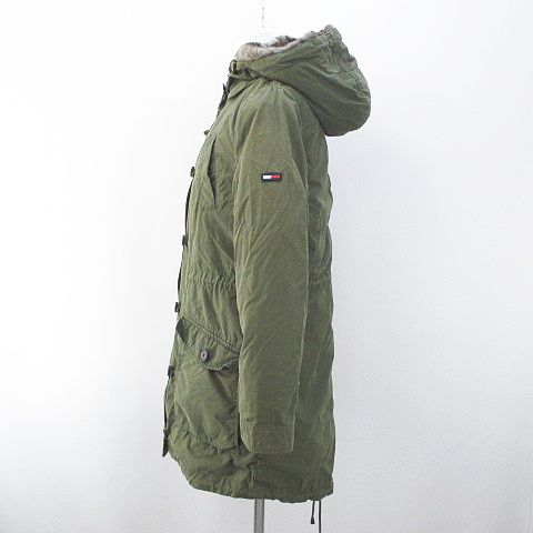 トミーヒルフィガー TOMMY HILFIGER モッズコート S 緑 グリーン系 